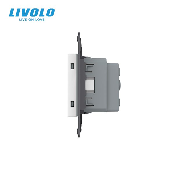 Электрическая розетка LIVOLO с заземлением, шторки, 250 В 16 А, механизм без рамки VL-FCTC16A-2WPS21 фото