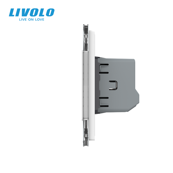 Умный сенсорный диммер LIVOLO 3 сенсора (1-1-1), белый, стекло, 2A 230V VL-C7FC1DZ2/FC1DZ2/FC1DZ2-6WP фото